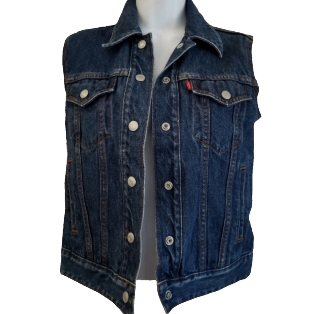 Levi Strauss Vest Jean denim vintage vest small